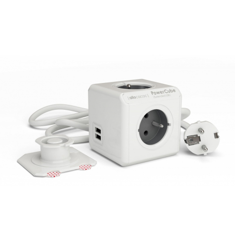 Listwa zasilająca Allocacoc PowerCube Extended USB 3m 2404/FREUPC Szara