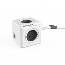 Listwa zasilająca Allocacoc PowerCube Extended USB 3m 2404/FREUPC Szara