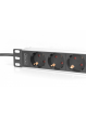 Listwa zasilająca Digitus do szaf 10" RACK 4xSchuko, 2m 1xUnischuko, 16A, aluminiowa