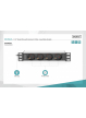 Listwa zasilająca Digitus do szaf 10" RACK 4xSchuko, 2m 1xUnischuko, 16A, aluminiowa