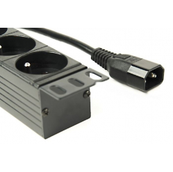 Listwa zasilająca Gembird rack (PDU), 8 gniazd FR, 1U, 10A, wtyk C14 3m