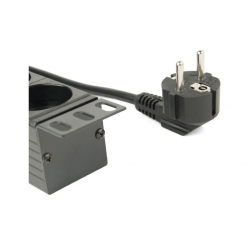 Listwa zasilająca Gembird rack (PDU), 8 gniazd typ Schuko, 1U, 16A, wtyk Schuko 3m