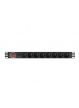 Listwa zasilająca LANBERG rack PDU 19 cali 1U 16A 8X 230V PL 2 czarna