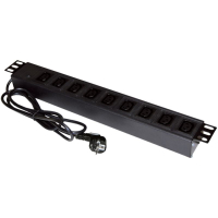 Listwa zasilająca Alantec 19" 9xC13 wtyk CEE 7/7