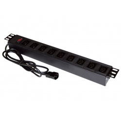 Listwa zasilająca Alantec 19" 9xC13 wtyk C14