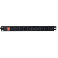 Listwa zasilająca Gembird rack PDU 10xC13 1U 16A C19 2m 