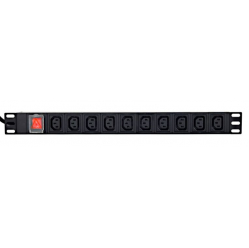 Listwa zasilająca Gembird rack PDU 10xC13 1U 16A C19 2m 