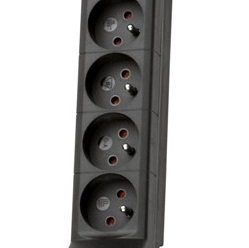 Listwa przeciwprzepięciowa Lestar LXARM 810, 3L, PDU, 5,0m, czarna