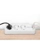 Listwa zasilająca Digitus biurkowa, 3 gniazda Schuko, 2x USB-A (2x 12W), 1x USB-C (30W) z zaciskiem na blat, kabel 1,5m, biała