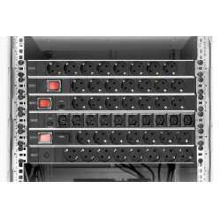 Listwa zasilająca Digitus PDU 19" Rack, 7x gniazdo schuko, 2.0m, 1x wtyk unischuko, 16A, wł./wył., zabezpieczenie przeciążeniowe, profil aluminiowy