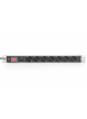 Listwa zasilająca Digitus PDU 19" Rack, 7x gniazdo schuko, 2.0m, 1x wtyk unischuko, 16A, wł./wył., zabezpieczenie przeciążeniowe, profil aluminiowy