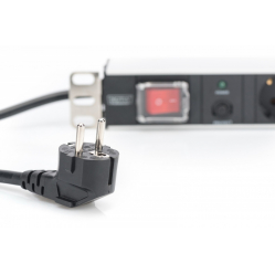 Listwa zasilająca Digitus PDU 19" Rack, 7x gniazdo schuko, 2.0m, 1x wtyk unischuko, 16A, wł./wył., zabezpieczenie przeciążeniowe, profil aluminiowy