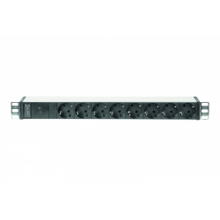 Listwa zasilająca Digitus PDU 19" Rack, 8x gniazdo schuko, 2.0m, 1x wtyk C14, 10A Aluminiowa 