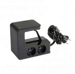 Przedłużacz klip 4x2P+Z +2USB Czarny 1,5m