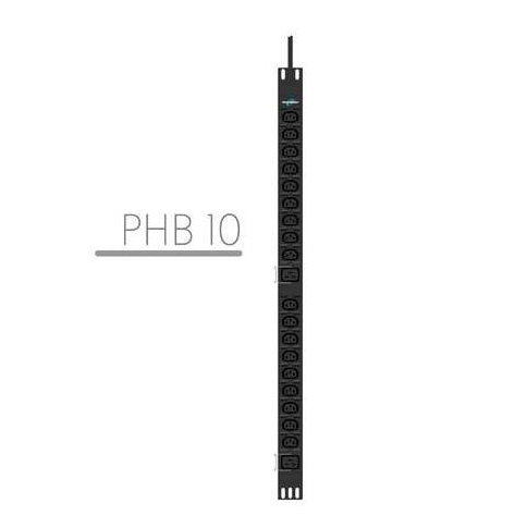 Listwa zasilająca PowerWalker rack pdu 19" 16a 18x iec c13 2x iec c19 3m IEC 309 pionowa czarna 