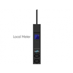 Listwa zasilająca PowerWalker rack pdu 19" 10a 16x iec c13 3m iec c14 miernik pionowa czarna 