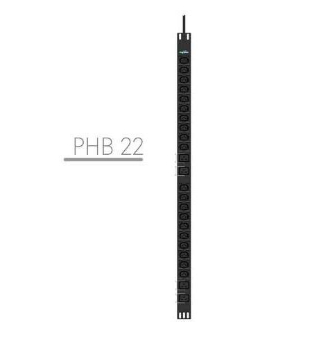 Listwa zasilająca PowerWalker rack pdu 19" 16a 20x iec c13 4x iec c19 3m IEC C20 pionowa czarna 