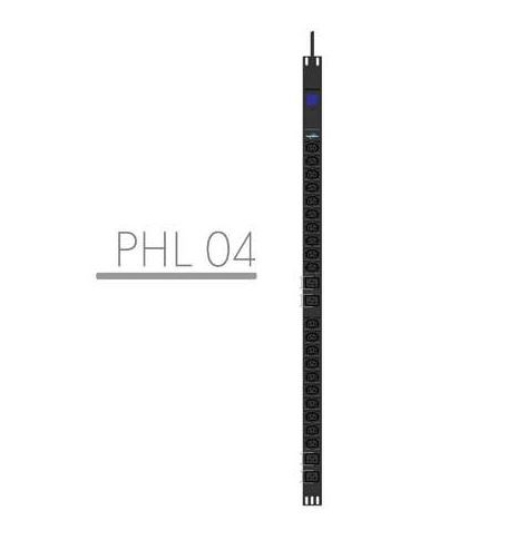 Listwa zasilająca PowerWalker rack pdu 19" 16a 20x iec c13 4 x iec c19 3m IEC 309 miernik pionowa 