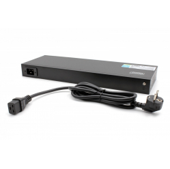 Listwa zasilająca Digitus SMART PDU 1U, gniazdo zasilające IEC320 C20 16A/250V, gniazda 8x C13, 16A