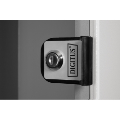 Digitus Szafa sieciowa wisząca 19" 4U, SOHO PRO 240 x 540 x 400 mm, nośność 60kg, drzwi szyba, niezłożona, Szara