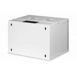 Digitus Szafa sieciowa wisząca 19" 7U, SOHO PRO 370 x 540 x 400 mm, nośność 60kg, drzwi szyba, niezłożona Szara