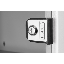 Digitus Szafa sieciowa wisząca 19" 7U, SOHO PRO 370 x 540 x 400 mm, nośność 60kg, drzwi szyba, niezłożona Szara