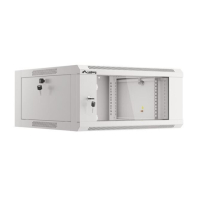 Szafa serwerowa LANBERG instalacyjna rack wisząca 19 cali 4U 600 szara drzwi szkalne (złożona)