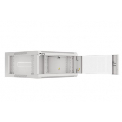 LANBERG Szafa instalacyjna rack wisząca 19 cali 4U 600 szara drzwi szkalne (złożona)