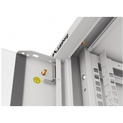 LANBERG Szafa instalacyjna rack wisząca 19 cali 4U 600 szara drzwi szkalne (złożona)