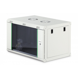 Digitus Szafa sieciowa wisząca Dynamic 19" 7U rack 385x600x450mm, drzwi szyba, szara, niezłożona, 60kg