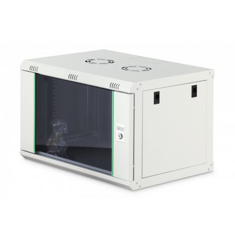 Digitus Szafa sieciowa wisząca Dynamic 19" 7U rack 385x600x450mm, drzwi szyba, szara, niezłożona, 60kg