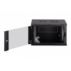 Digitus Szafa sieciowa wisząca Dynamic 19" 7U rack 385x600x450mm, drzwi szyba, czarna, niezłożona, 60kg 