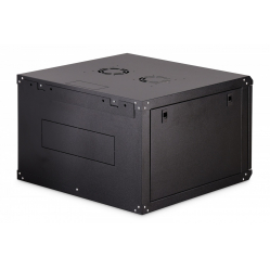 Digitus Szafa sieciowa wisząca Dynamic 19" 7U rack 385x600x600mm, drzwi szyba, czarna, niezłożona, 60kg