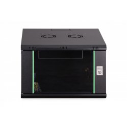 Digitus Szafa sieciowa wisząca Dynamic 19" 7U rack 385x600x600mm, drzwi szyba, czarna, niezłożona, 60kg