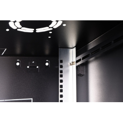 Digitus Szafa sieciowa wisząca Dynamic 19" 7U rack 385x600x600mm, drzwi szyba, czarna, niezłożona, 60kg