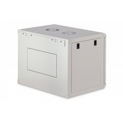 Digitus Szafa sieciowa wisząca Dynamic 19" 9U rack 474x600x450mm, drzwi szyba, szara, niezłożona, 60kg