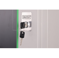 Digitus Szafa sieciowa wisząca Dynamic 19" 9U rack 474x600x450mm, drzwi szyba, szara, niezłożona, 60kg