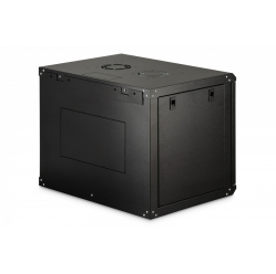 Digitus Szafa sieciowa wisząca Dynamic 19" 9U rack 474x600x450mm, drzwi szyba, czarna, niezłożona, 60kg
