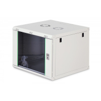 Szafa serwerowa Digitus wisząca Dynamic 19" 9U rack 474x600x600mm, drzwi szyba, szara, niezłożona, 60kg