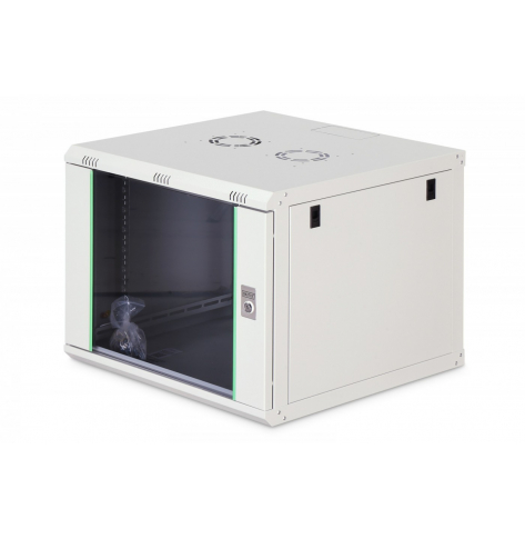 Digitus Szafa sieciowa wisząca Dynamic 19" 9U rack 474x600x600mm, drzwi szyba, szara, niezłożona, 60kg
