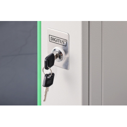 Digitus Szafa sieciowa wisząca Dynamic 19" 9U rack 474x600x600mm, drzwi szyba, szara, niezłożona, 60kg