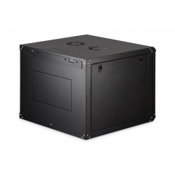 Digitus Szafa sieciowa wisząca Dynamic 19" 9U rack 474x600x600mm, drzwi szyba, czarna, niezłożona, 60kg