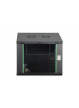 Digitus Szafa sieciowa wisząca Dynamic 19" 9U rack 474x600x600mm, drzwi szyba, czarna, niezłożona, 60kg
