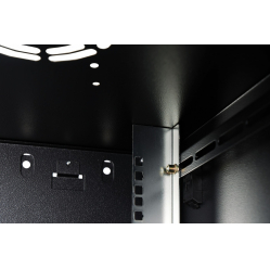 Digitus Szafa sieciowa wisząca Dynamic 19" 9U rack 474x600x600mm, drzwi szyba, czarna, niezłożona, 60kg