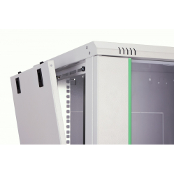 Digitus Szafa sieciowa wisząca Dynamic 19" 12U rack 607x600x450mm, drzwi szyba, szara, niezłożona, 60kg