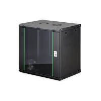 Szafa serwerowa Digitus wisząca Dynamic 19" 12U rack 607x600x450mm, drzwi szyba, czarna, niezłożona, 60kg