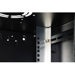 Digitus Szafa sieciowa wisząca Dynamic 19" 12U rack 607x600x450mm, drzwi szyba, czarna, niezłożona, 60kg