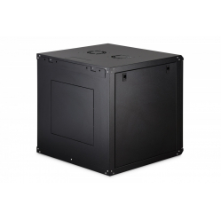 Digitus Szafa sieciowa wisząca Dynamic 19" 12U rack 607x600x600mm, drzwi szyba, czarna, niezłożona, 60kg