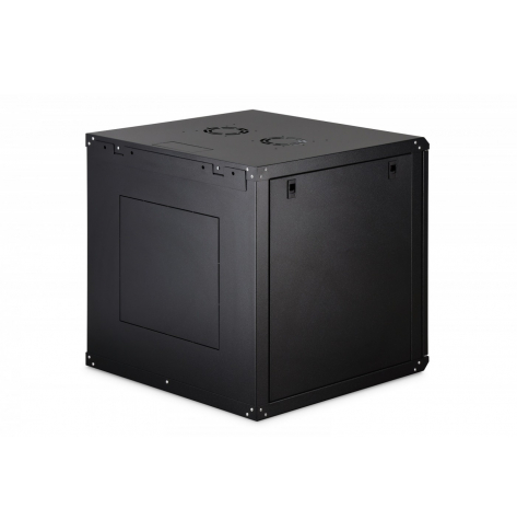 Digitus Szafa sieciowa wisząca Dynamic 19" 12U rack 607x600x600mm, drzwi szyba, czarna, niezłożona, 60kg