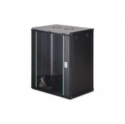 Digitus Szafa sieciowa wisząca Dynamic 19" 16U rack 785x600x450mm, drzwi szyba, czarna, niezłożona, 60kg